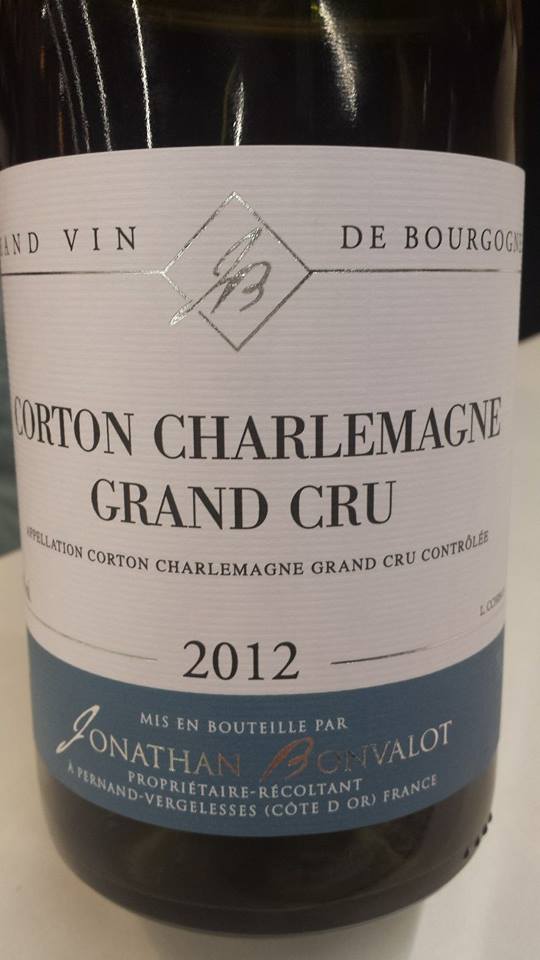 Jonathan Bonvalot 2012 – Corton Charlemagne Grand Cru