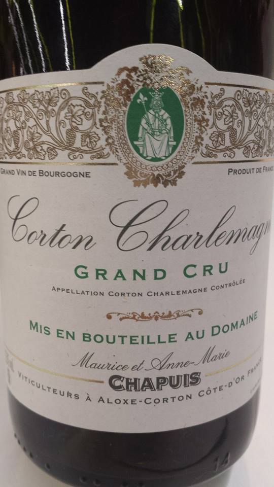 Maurice et Anne-Marie Chapuis 2011 – Corton Charlemagne Grand Cru