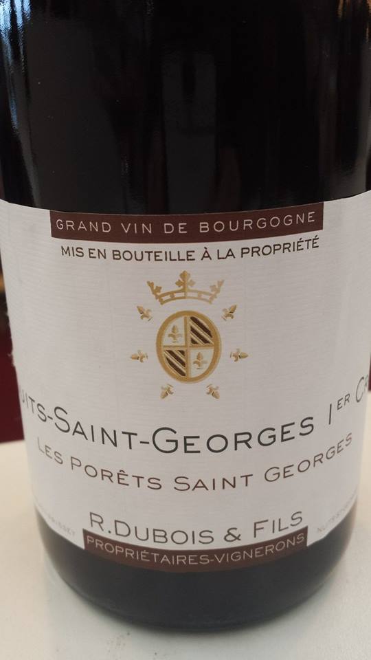 Domaine R. Dubois & fils – Les Porêts Saint Georges 2012 – Nuits-Saint-Georges 1er Cru