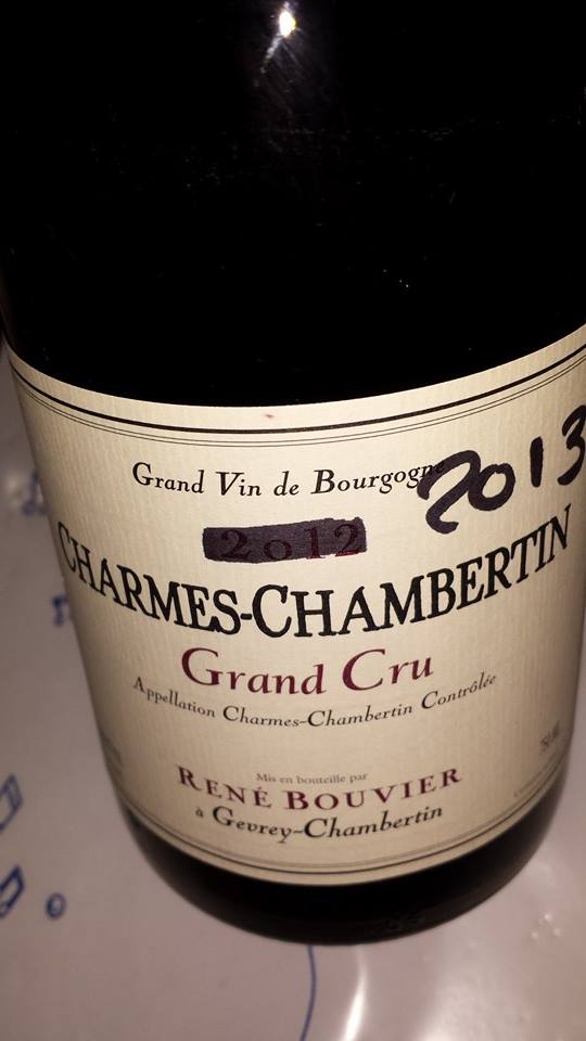 René Bouvier 2013 – Charmes-Chambertin – Grand Cru