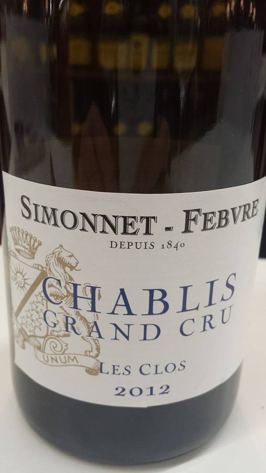 Simonnet-Febvre – Les Clos 2012 – Chablis Grand Cru