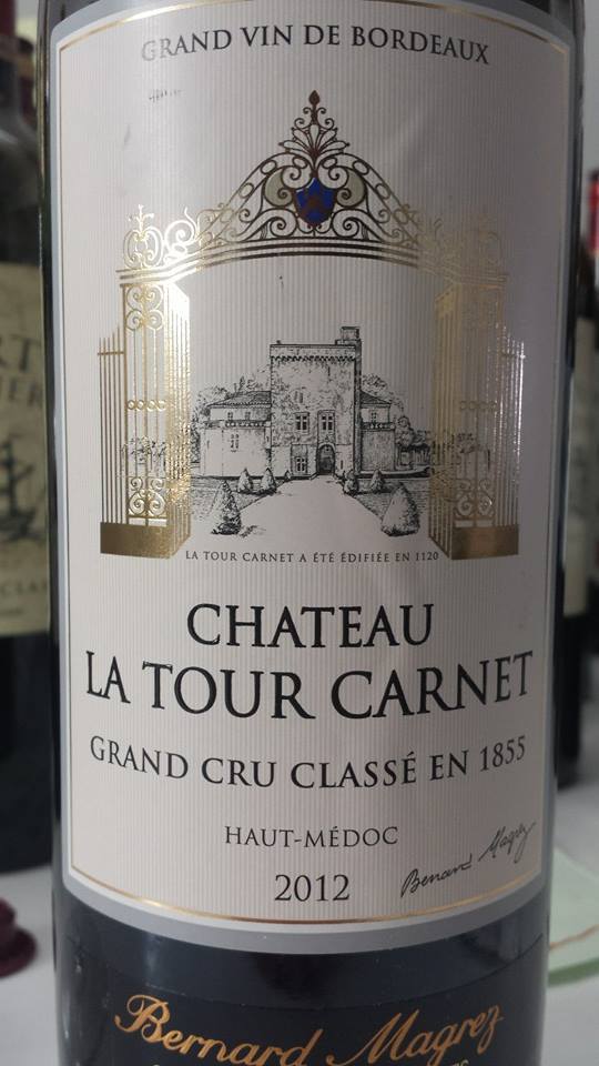 Château La Tour Carnet 2012 – Haut-Médoc – 4ème Grand Cru Classé