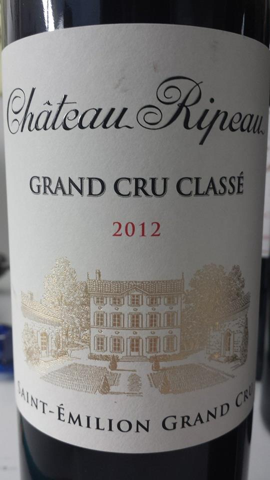 Château Ripeau 2012 – Saint-Emilion Grand Cru – Grand Cru Classé