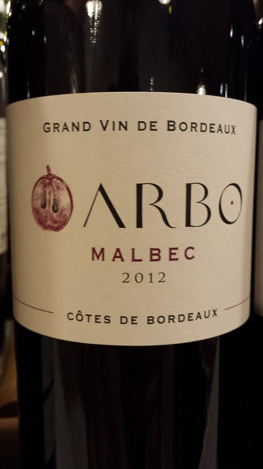 Arbo – Malbec 2012 – Côtes de Bordeaux