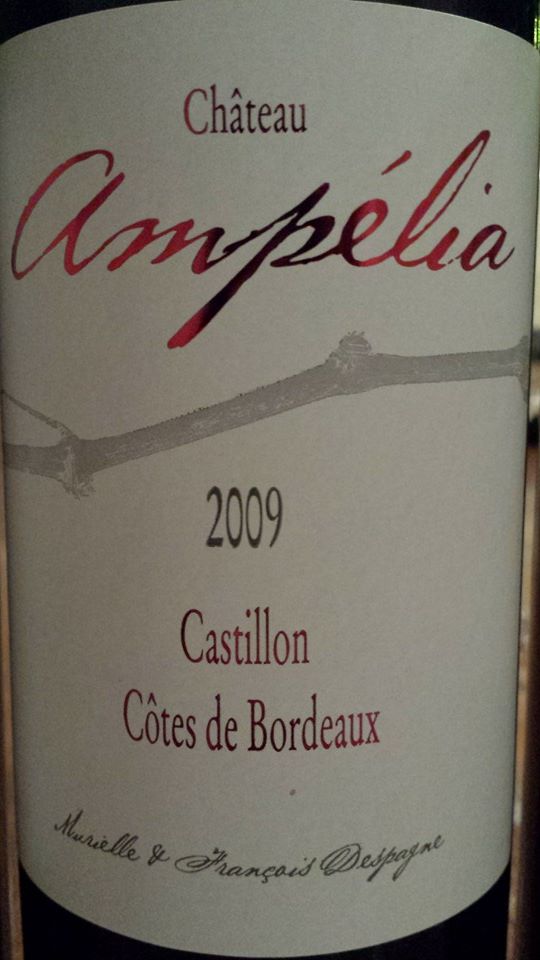 Château Ampélia 2009 – Castillon-Côtes de Bordeaux