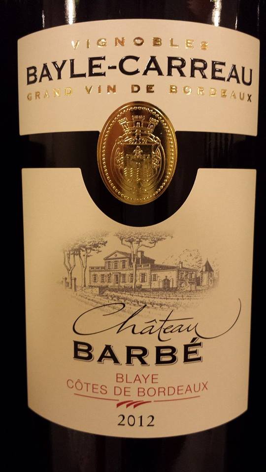 Château Barbé 2012 – Blaye Côtes-de-Bordeaux