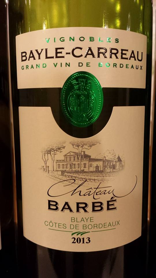 Château Barbé 2013 – Blaye Côtes-de-Bordeaux