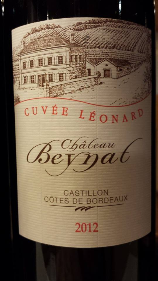 Château Beynat – Cuvée Léonard 2012 – Castillon Côtes-de-Bordeaux