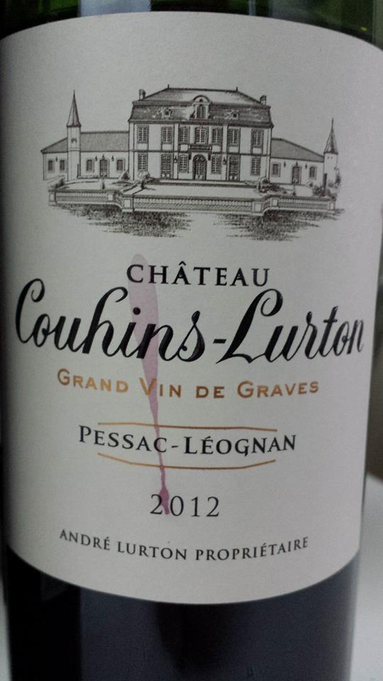 Château Couhins-Lurton 2012 – Pessac-Léognan