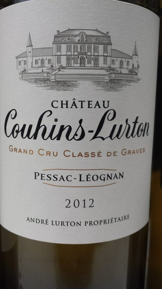 Château Couhins-Lurton 2012 – Pessac-Léognan – Grand Cru Classé de Graves