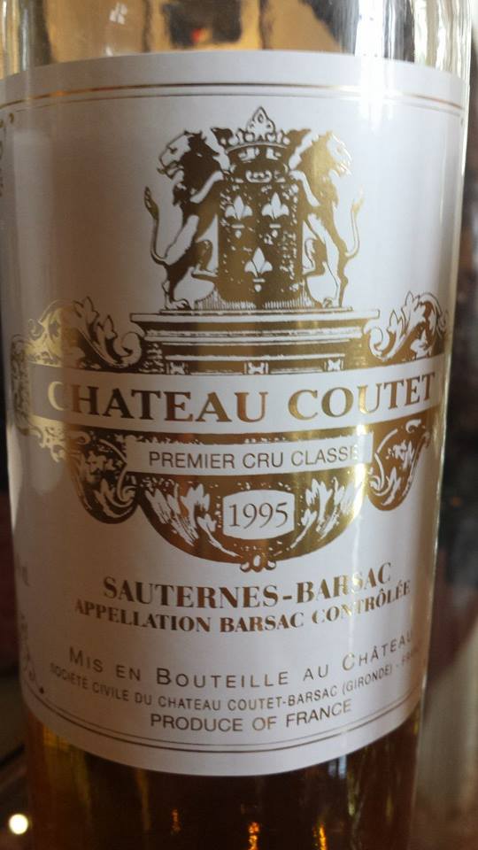 Château Coutet 1995 – Grand Cru Classé à Barsac-Sauternes