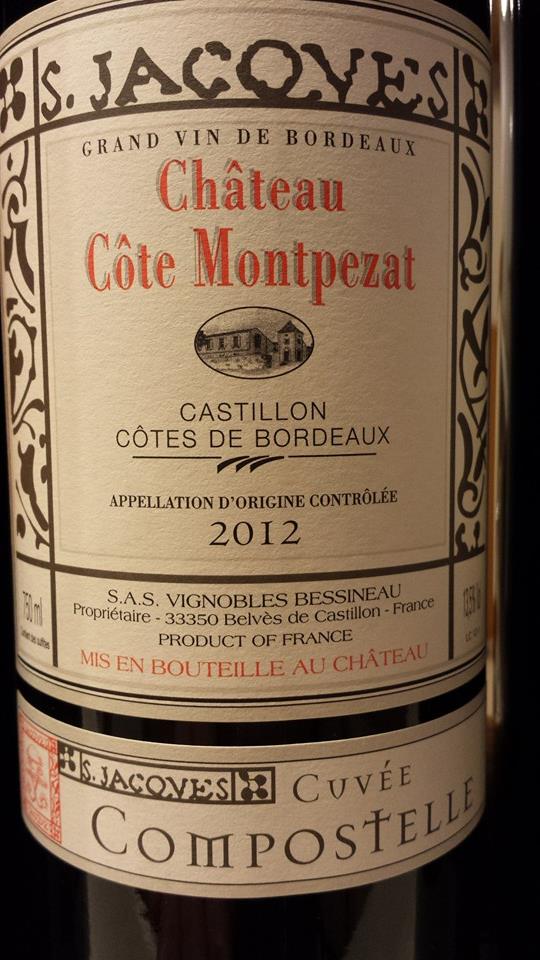Château Côte Montpezat – Cuvée Compostelle 2012 – Castillon Côtes-de-Bordeaux