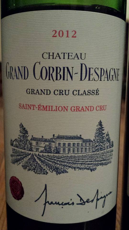 Château Grand Corbin-Despagne 2012 – Saint-Emilion Grand Cru Classé