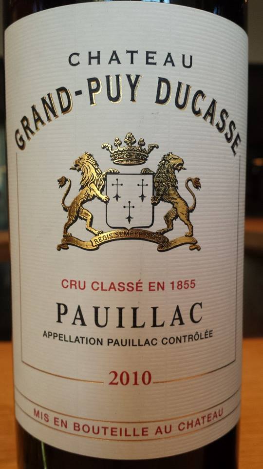 Château Grand-Puy Ducasse 2010 – Pauillac – 5ème Cru Classé