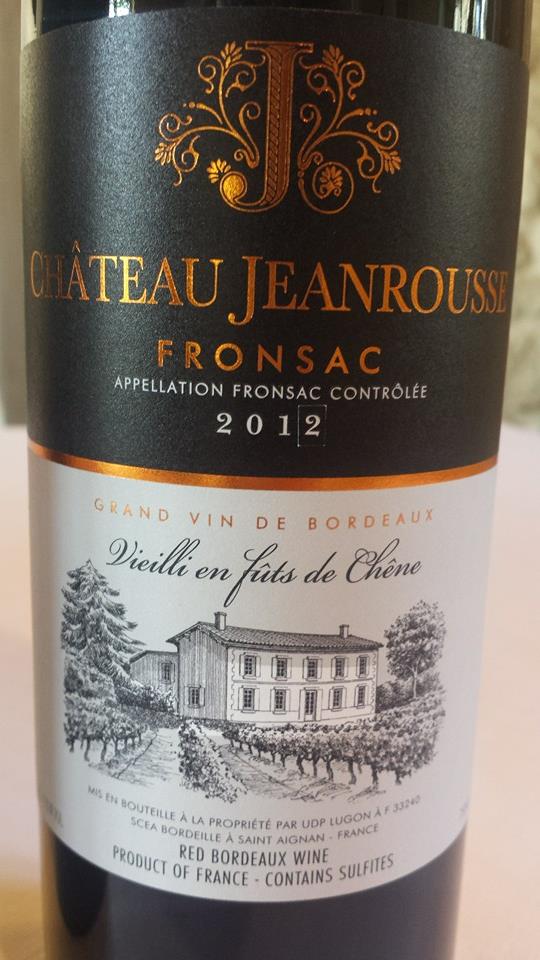 Château Jeanrousse 2012 – Fronsac