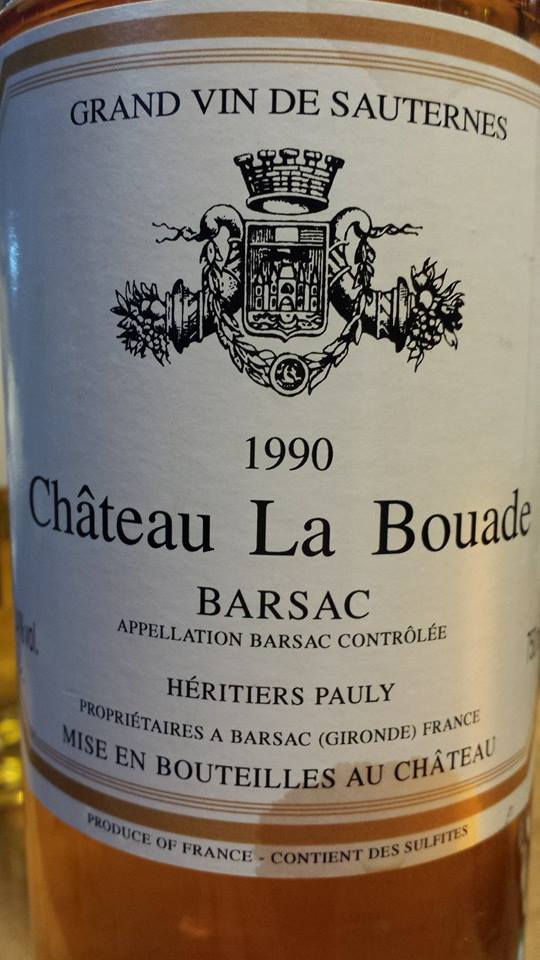 Château La Bouade 1990 – Sauternes