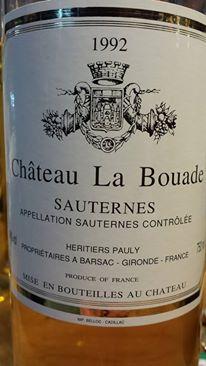Château La Bouade 1992 – Sauternes