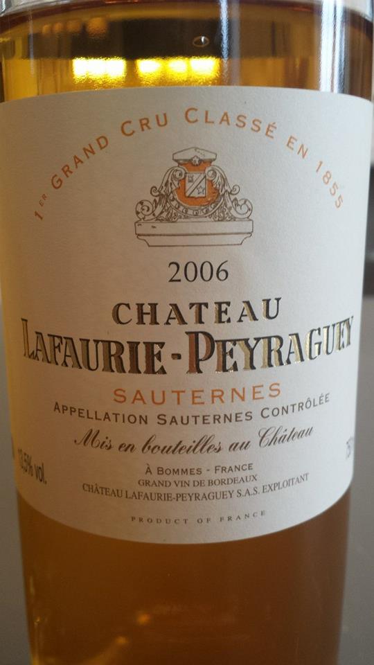 Château Lafaurie Peyraguey 2006 – 1er Grand Cru Classé de Sauternes