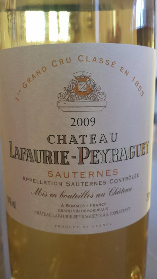Château Lafaurie-Peyraguey 2009 – 1er Grand Cru Classé de Sauternes