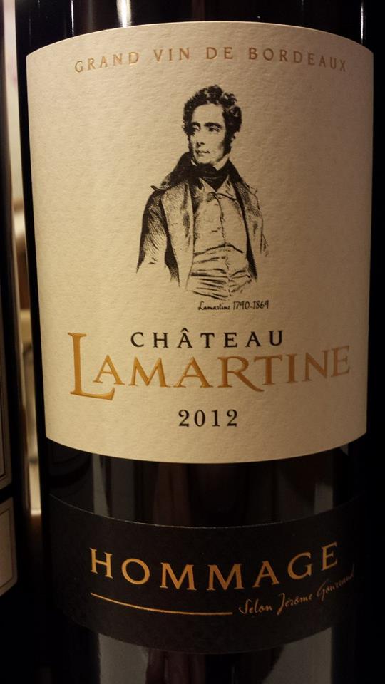 Château Lamartine – Cuvée Hommage 2012 – Castillon Côtes-de-Bordeaux