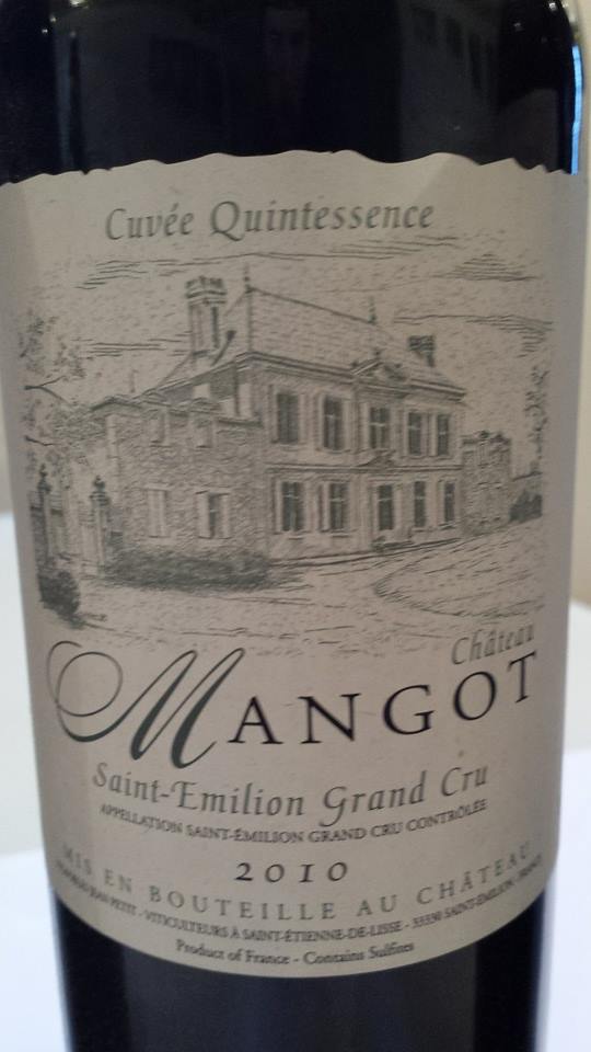 Château Mangot – Cuvée Quintessence 2010 – Saint-Emilion Grand Cru