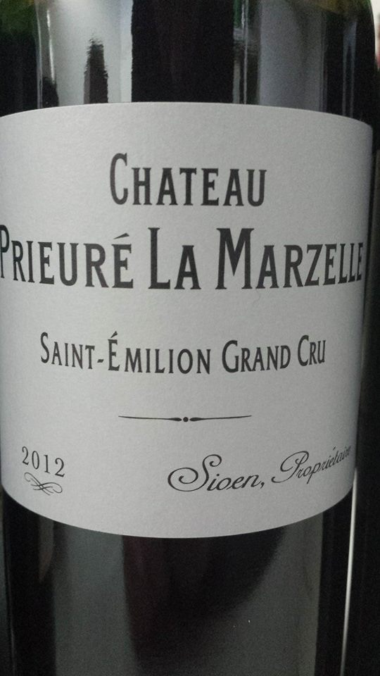 Château Prieuré La Marzelle 2012 – Saint-Emilion Grand Cru