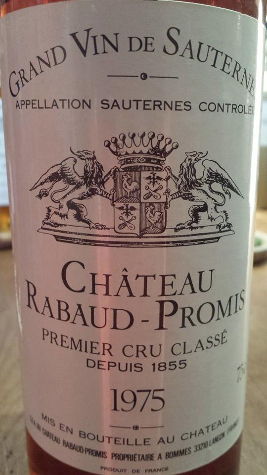 Château Rabaud-Promis 1975 – 1er Grand Cru Classé de Sauternes