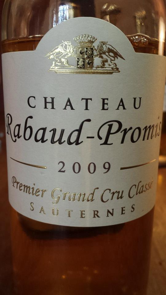 Château Rabaud-Promis 2009 – 1er Grand Cru Classé de Sauternes