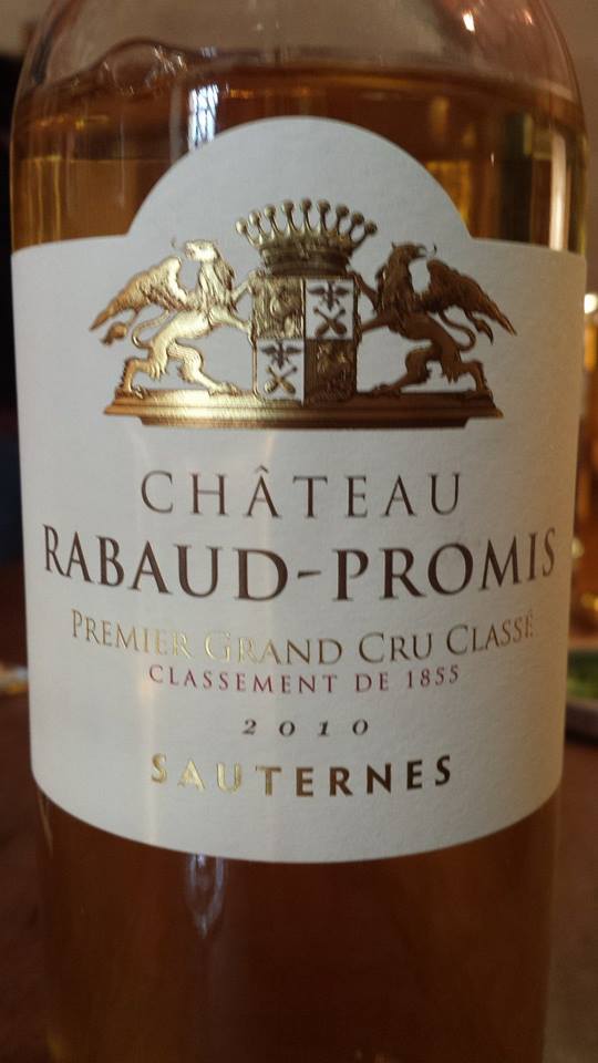 Château Rabaud-Promis 2010 – 1er Grand Cru Classé de Sauternes