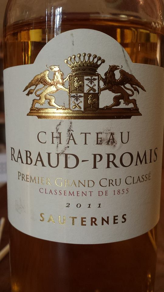 Château Rabaud-Promis 2011 – 1er Grand Cru Classé de Sauternes