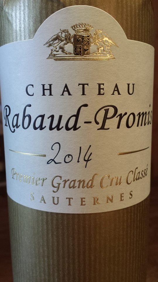 Château Rabaud-Promis 2014 – 1er Grand Cru Classé de Sauternes
