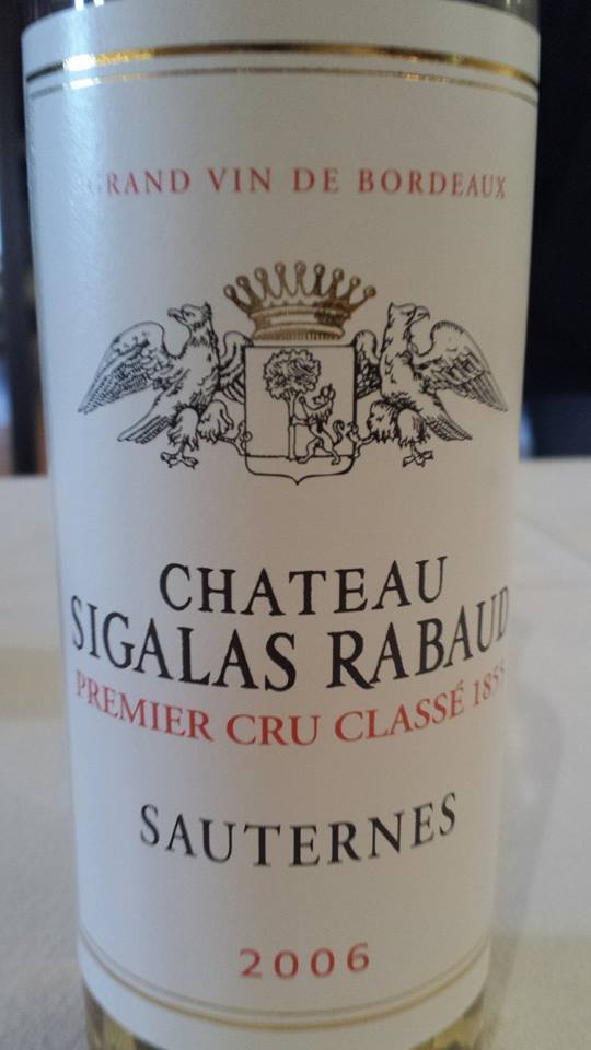 Château Sigalas Rabaud 2006 – Grand Cru Classé de Sauternes