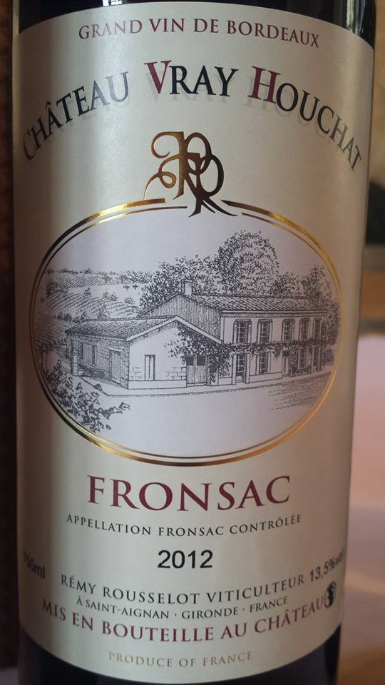 Château Vray Houchat 2012 – Fronsac