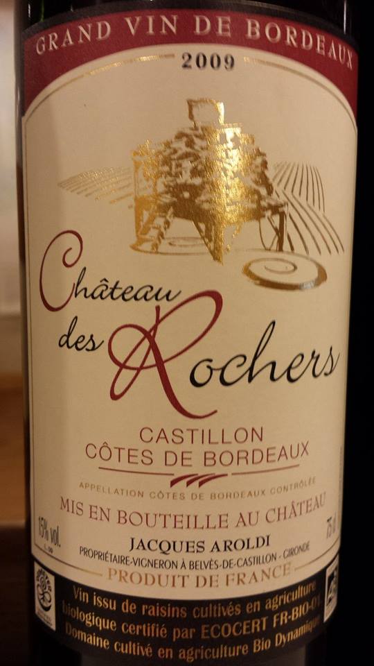 Château des Rochers 2009 – Castillon Côtes-de-Bordeaux