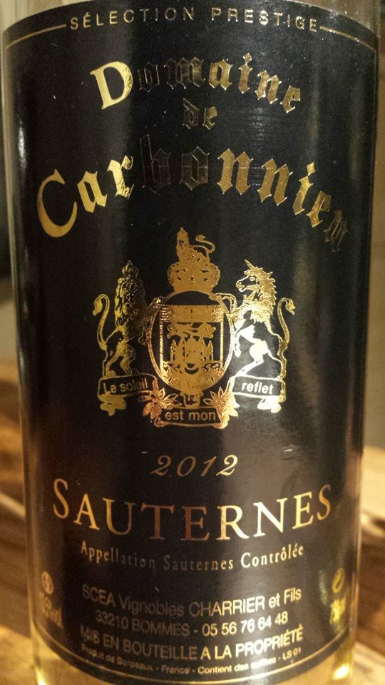 Domaine de Carbonnieu 2012 – Sauternes