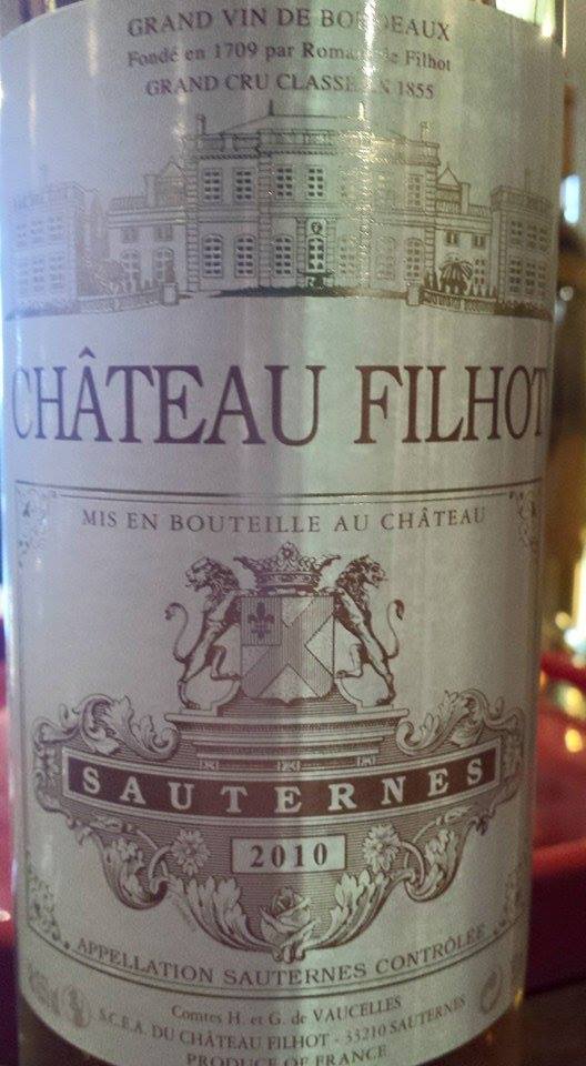 Château Filhot 2010 – 2nd Grand Cru Classé de Sauternes