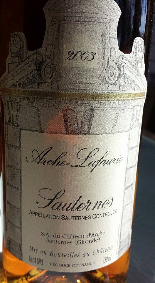 Arche-Lafaurie 2003 – Sauternes