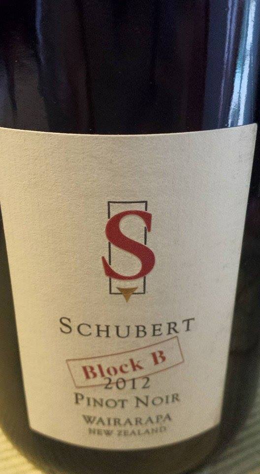 Schubert – Pinot Noir Block B 2012 – Wairarapa
