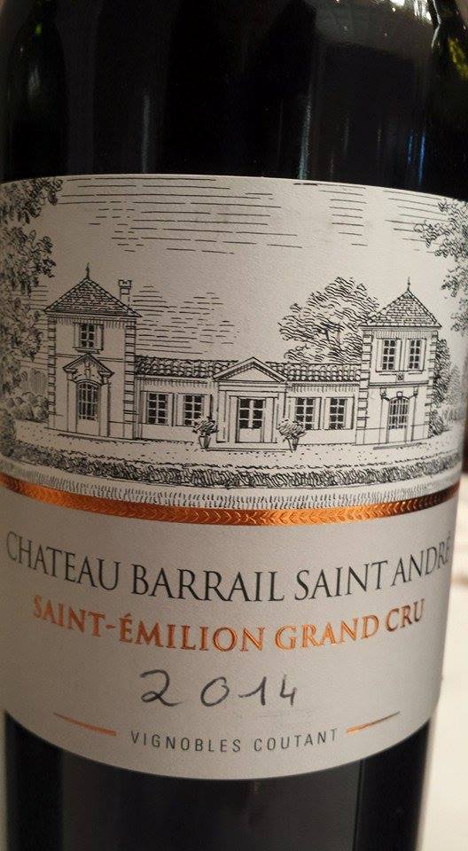 Château Barrail Saint Andre 2014 – Saint-Emilion Grand Cru
