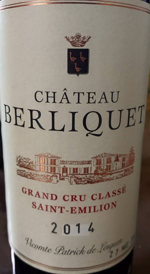 Château Berliquet 2014 – Saint-Emilion Grand Cru Classé
