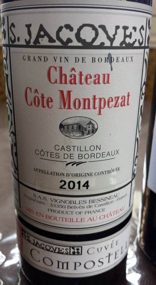 Château Côte Montpezat – Cuvée Compostelle 2014 – Castillon Côtes-de-Bordeaux