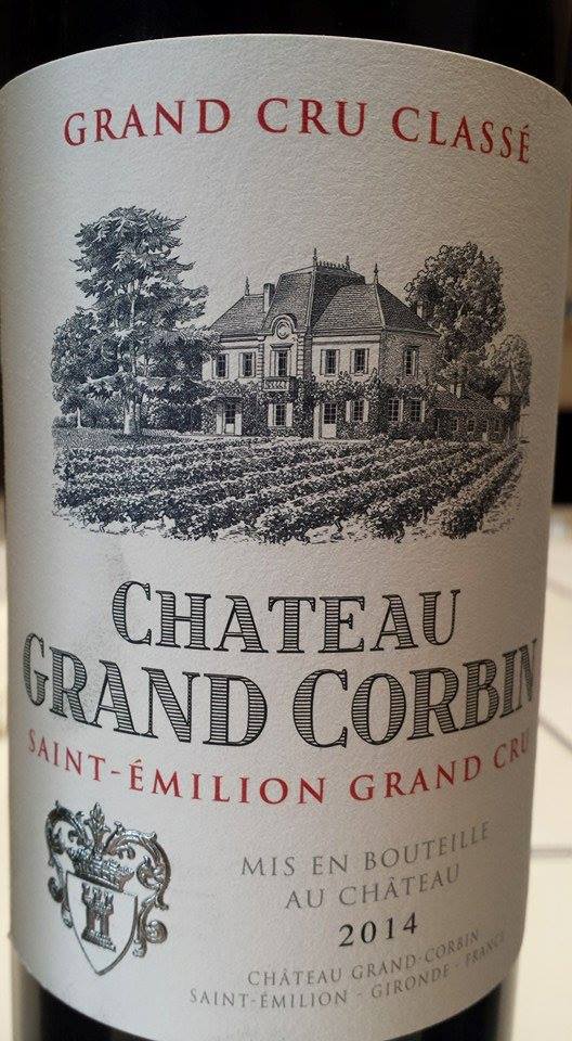 Château Grand Corbin 2014 – Saint-Emilion Grand Cru Classé