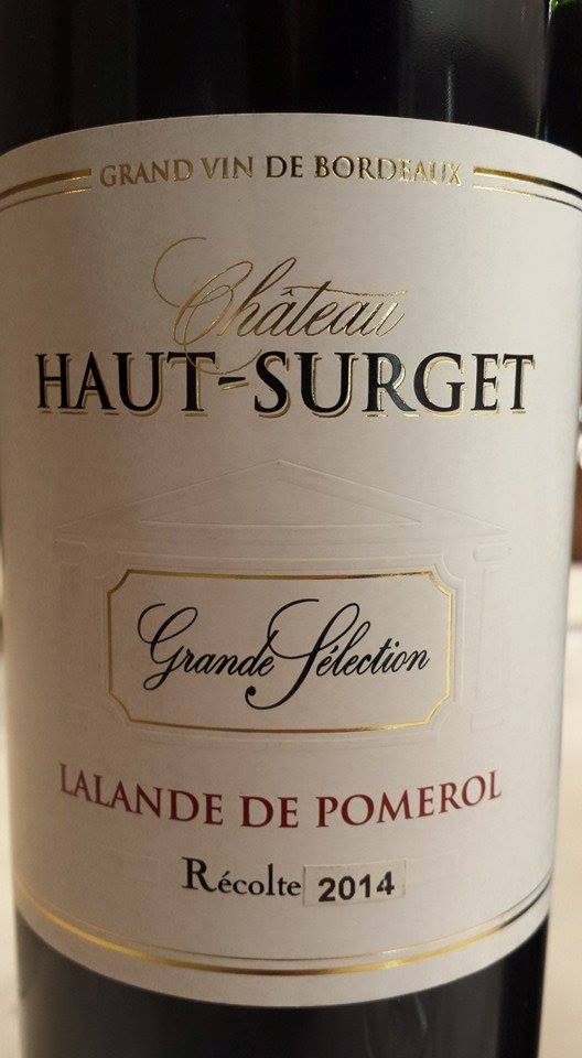 Château Haut-Surget – Cuvée Grande Sélection 2014 – Lalande-de-Pomerol