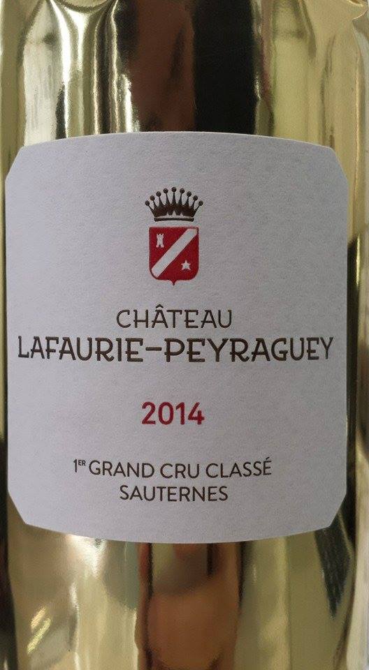 Château Lafaurie-Peyraguey 2014 – 1er Grand Cru Classé à Sauternes