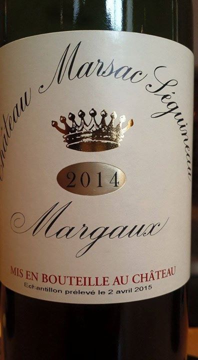 Château Marsac Seguineau 2014 – Margaux