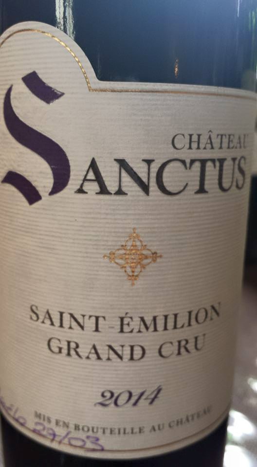 Château Sanctus 2014 – Saint-Emilion Grand Cru