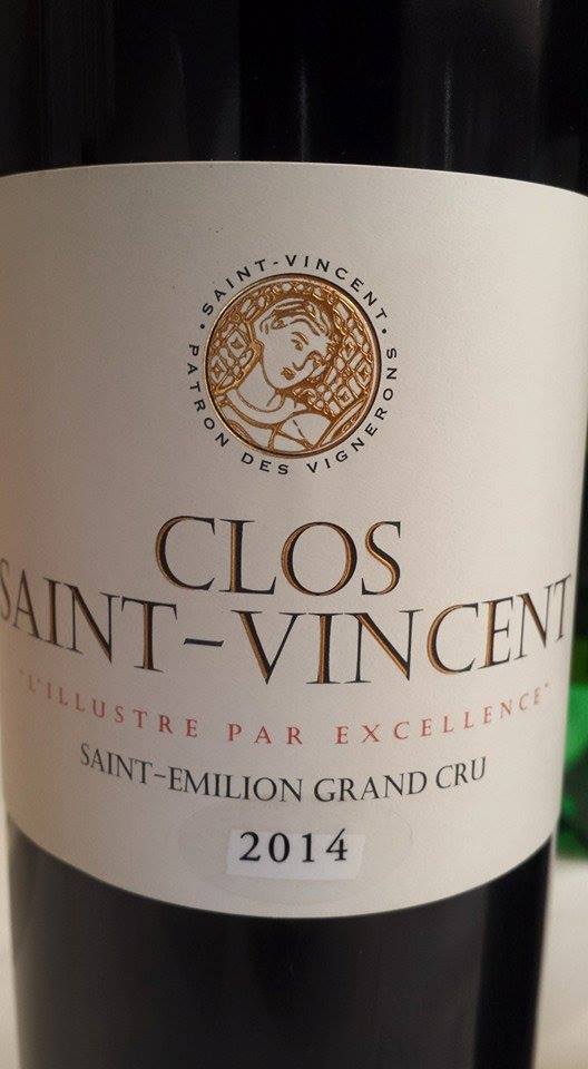 Clos Saint-Vincent 2014 – Saint-Emilion Grand Cru