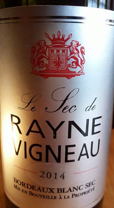 Le Sec de Rayne Vigneau 2014 – Bordeaux