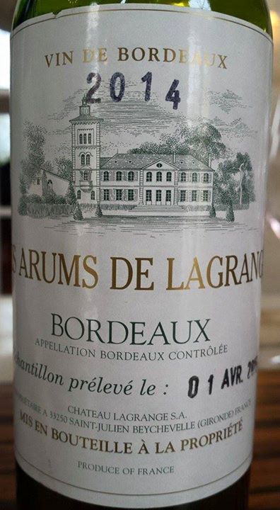 Les Arums de Lagrange 2014 – Bordeaux