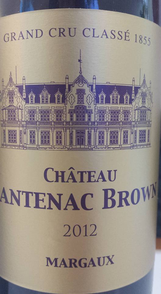 Château Cantenac Brown 2012 – 3ème Grand Cru Classé – Margaux